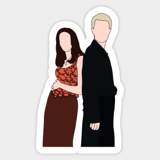 drusilla and spike Sticker